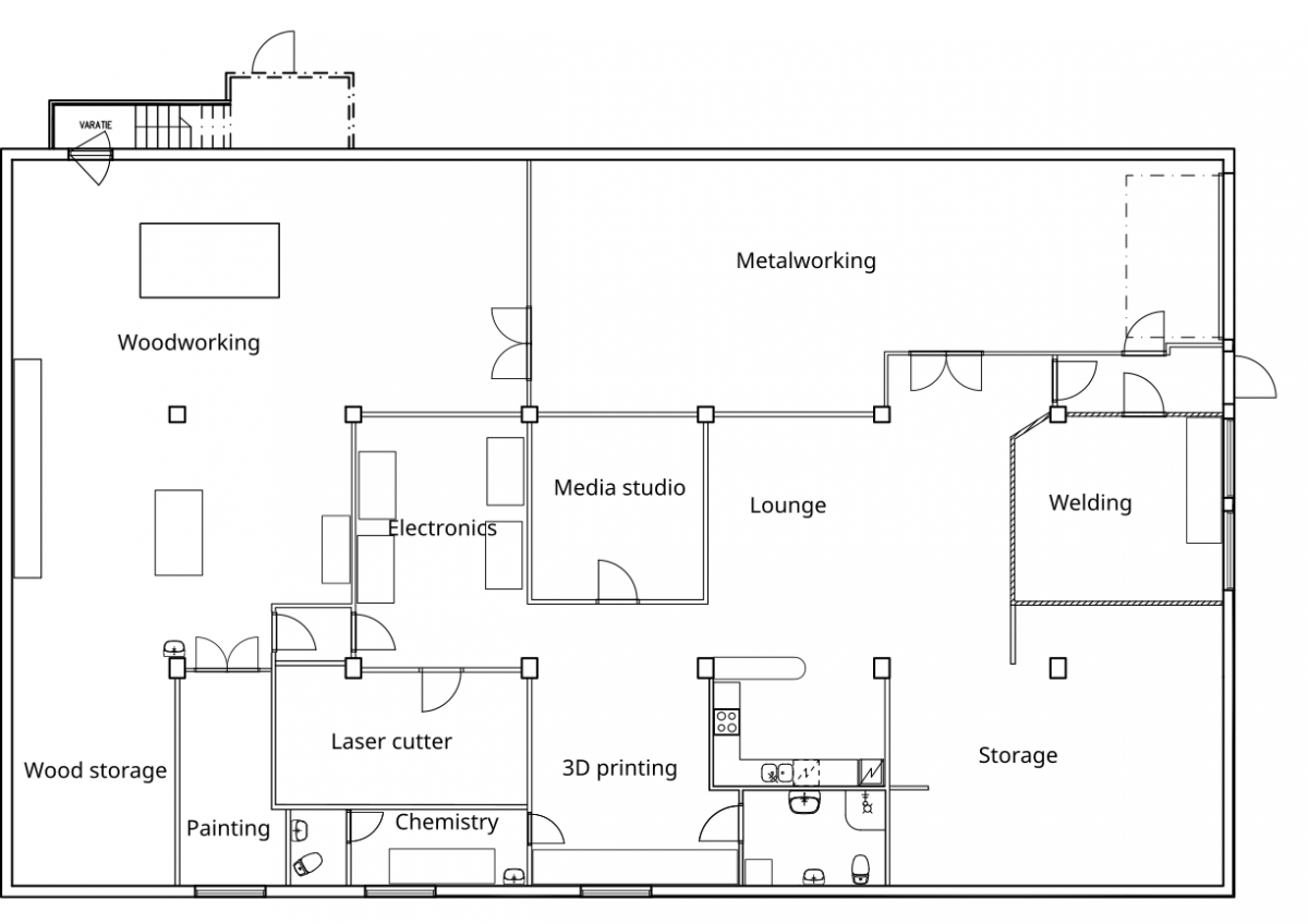 Hacklab floor plan